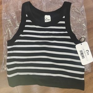 Zyia Black Striped Claudia Bra